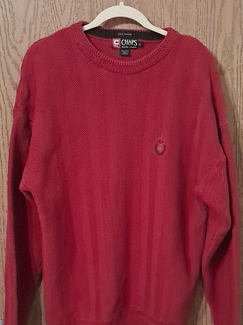 Ralph Lauren (Chaps) Men's Red Crewneck Sweater